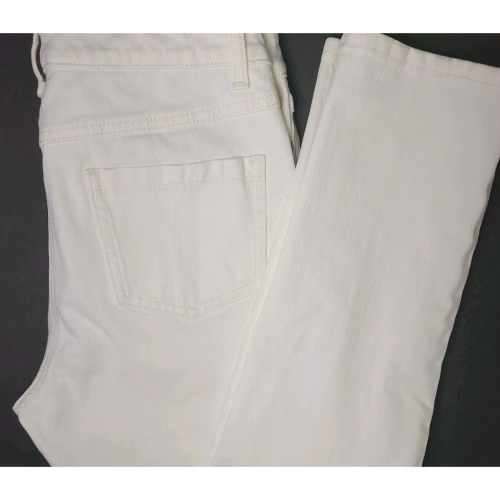 J. McLaughlin White Skinny Jeans Womens Size 4 Stretch Cotton Pants EUC 31" Ins